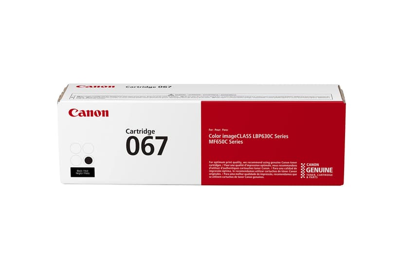 Canon Genuine 067 Black Toner Cartridge Compatible with LBP633Cdw, LBP632Cdw, MF652Cdw, MF653Cdw, MF654Cdw, MF656Cdw