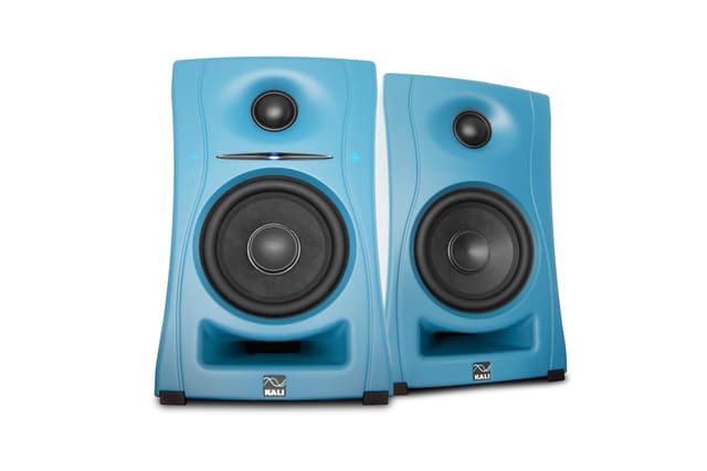 KALI AUDIO LP-UNF-B 4ā Ultra Nearfield Powered Monitor System w/Bluetooth - Boundary Compensation EQ Settings - for Mixing, Recording, Audio Production - USB-C, TRS, RCA Inputs Blue (Pair)