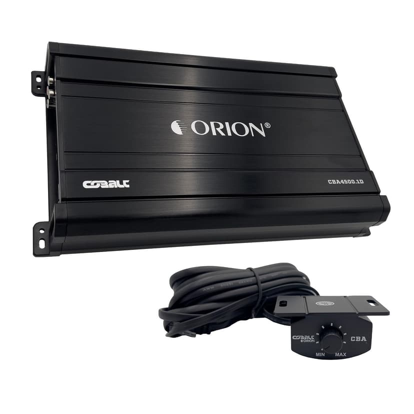 Orion Cobalt CBA4500.1D Monoblock 1-Channel Class D Amplifier for Car Subwoofer, 4500W, 1/2/4 Ohm Stable, Adjustable Low Pass & Subsonic Filter with Bass Boost, MOSFET Power Supply, Bass Knob Included