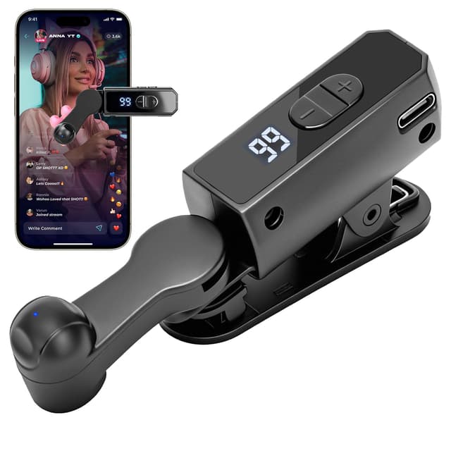 TRELC Rechargeable Auto Clicker, Phone Screen Device Speed Clicker for iPhone iPad Android, Silent & 107 Adjustable Speeds, Smart Tapper for Tiktok, Game, Live Broadcasts Likes, Reward Task