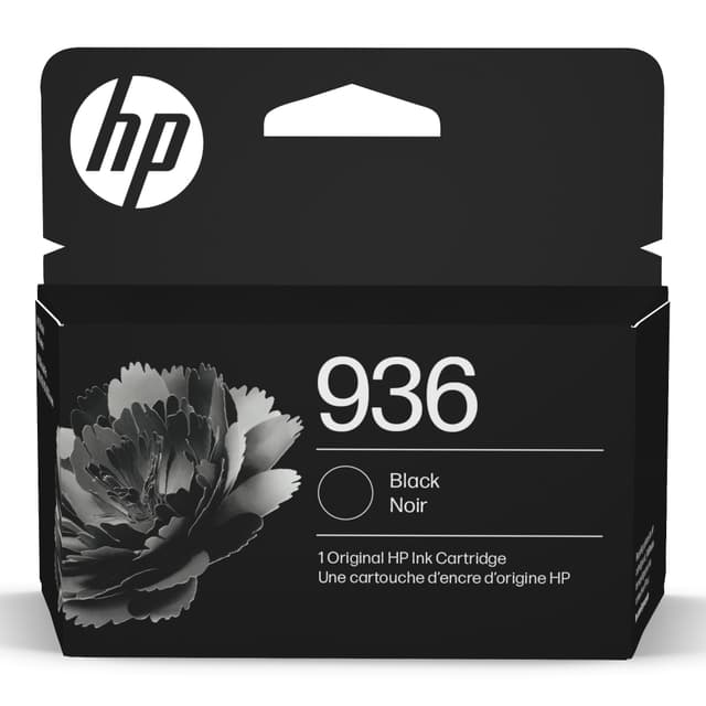 HP 936 Black Ink Cartridge | Works with OfficeJet 9120, OfficeJet Pro 9110, 9120, 9130 Series, Wide Format 9730 | Eligible for Instant Ink | 4S6V2LN