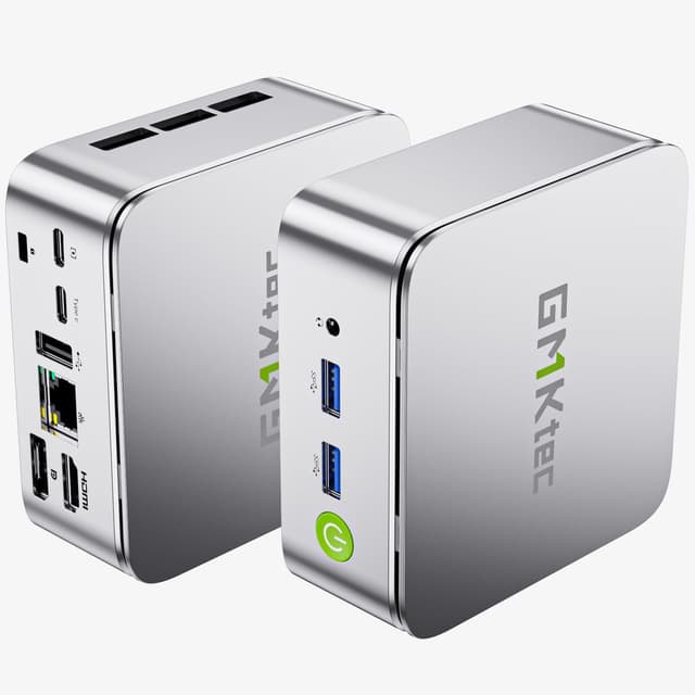GMKtec Mini PC Ryzen 5 3500U (Beats N150/N97), 16GB RAM 512 SSD, 2.5GbE LAN Desktop Computer Office Home Business HTPC Proxmox, Triple 4K Display, HDMI 2.1, WiFi, BT, USB-C, DP