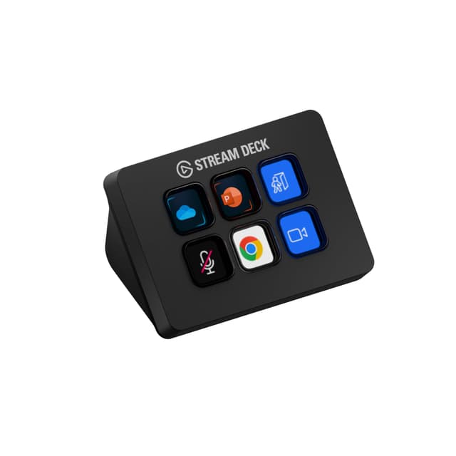 Elgato Stream Deck Mini – Control Zoom, Teams, PowerPoint, MS Office and Boost Productivity with Seamless Integration for Daily Apps, Set Up Shortcuts Easily, USB, Compatible with Mac and PC
