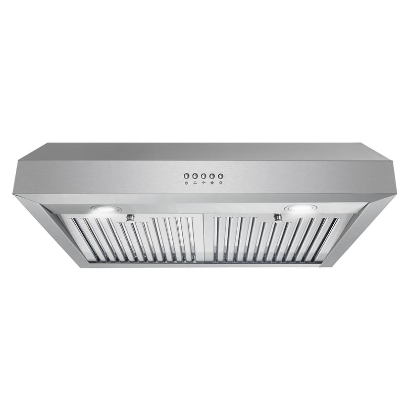 COSMO UC30 29.5 in. Ducted Under Cabinet Range Hood, Kitchen Over Stove Vent, 3-Speed Fan, Permanent Filters, LED Lights in Stainless Steel, 30 inch