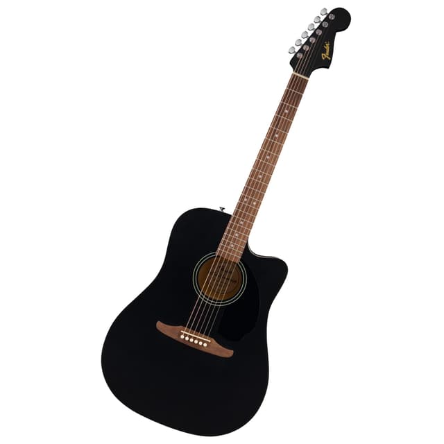 Fender California Debut Redondo CE Series Acoustic Guitar, Beginner Guitar, 2-Year Warranty, Includes Built-In Tuner, Black