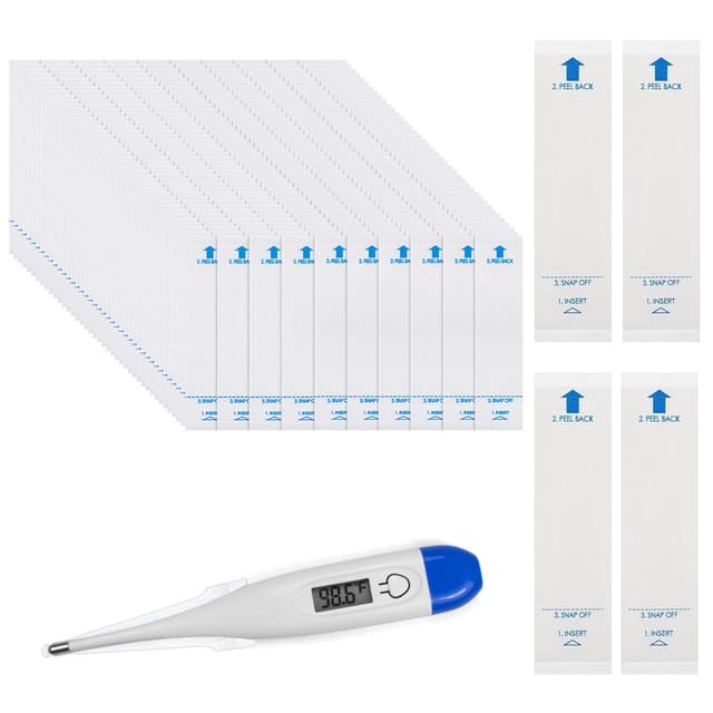 OBTANIM 400 Pieces Disposable Digital Thermometer Probe Covers Clear Temperature Sheath Sleeves for Oral, Rectal, Armpit