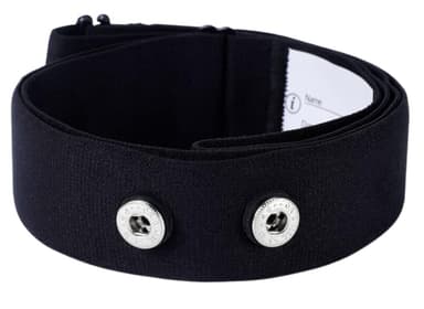 Rich Green Valley Heart Rate Monitor Replacement Chest Strap Compatible with Myzone MZ-Switch Strap (Black,Large)