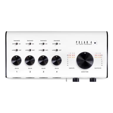 Blackstar Polar 4 - 4-channel 4-in/8-out USB-C Guitar Audio Interface w/ 4 Microphone Preamps and 2 Headphone Outputs