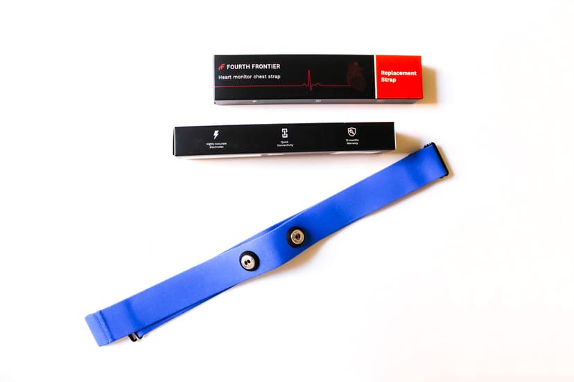 Frontier X Replacement Heart Rate Chest Strap, Compatible with Frontier X2 Wahoo Tickr Polar Garmin HRM Coospo - Heart Rate Monitor Strap Replacement (Blue, Medium)