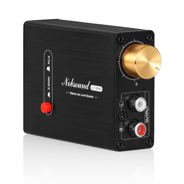 Douk Audio L1-MiINI Stereo Line Level Booster Amplifier Audio Preamp 20dB Gain + Volume Control