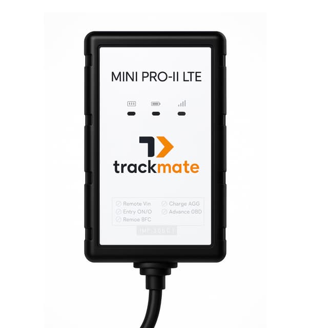 TrackmateGPS Mini PRO II LTE 4G GPS Tracker for Vehicles, Motorcycles, Trucks, Trailers, w/Remote Killswitch, Real-Time Tracking, Compact Weatherproof Car Tracker, Hardwired, Easy Setup, No Contract