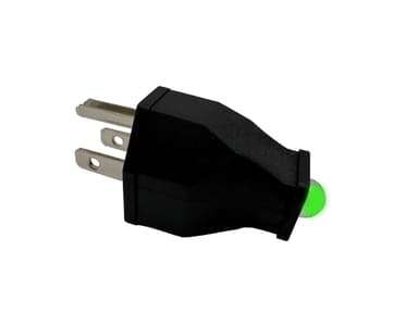Made in USA Generator Neutral Ground Bonding Plug for Floating Neutral Generators (NEMA 5-15P 120V 15A) – Solid-State PCB + Green Status LED – Fixes Open Ground for RV EMS/Surge Protectors
