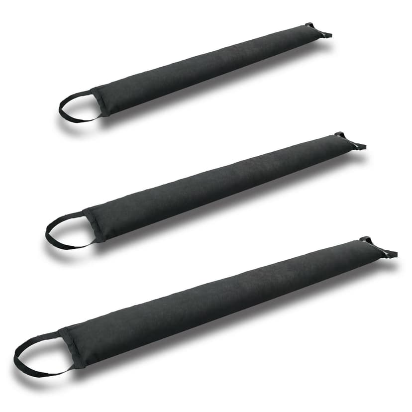 Self-Absorbing Reusable Flood Bags with Handles - Evenly Distributed Absorbents, Multiple Lengths - Home/Garage/Commercial Protection (5ft (Pack of 5) - with Handles)