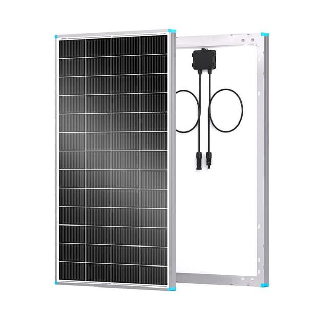 Renogy Solar Panels 200 Watt N-Type, 24 Volt 200W Solar Panel 16BB 25% High-Efficiency Solar Cell, 24V PV Module Power Charger for Class B Van RV Marine Cabin Roof Home Farm