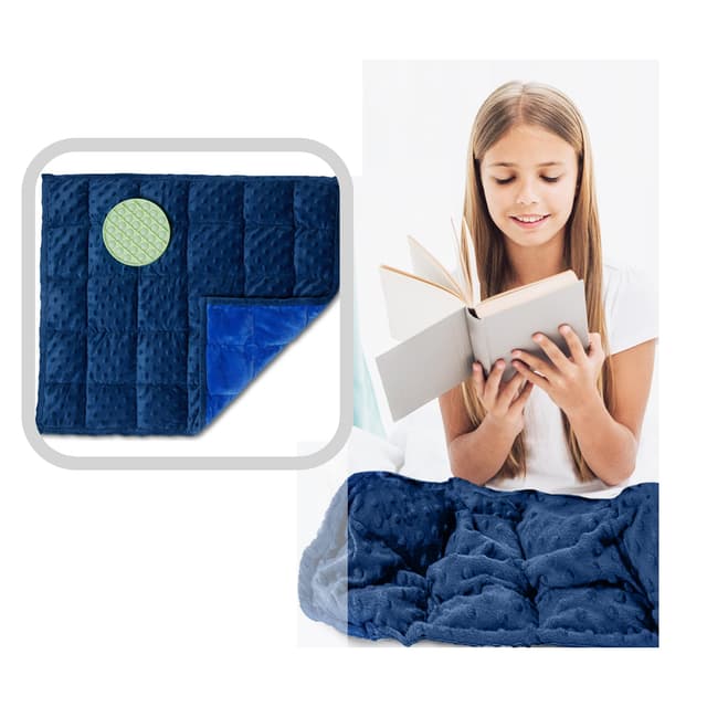 SAVOIZ Weighted Lap Pad for Kids and Adults 5 pounds - Great Sensory Weighted Lap pad