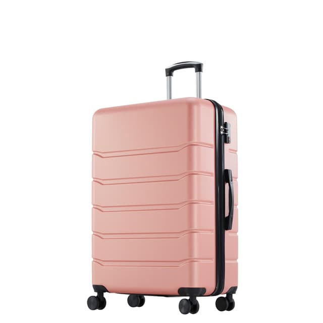 OLIXIS 20 Inch Carry-On Luggage, Hardside Suitcase with Spinner Wheels, Lightweight ABS Hard Shell Travel Luggage, TSA Approved Lock, Expandable Small Suitcase for Business & TravelâPink