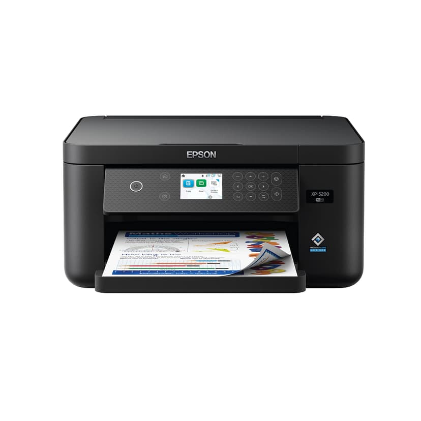 Epson Expression Home XP-5200 Wireless Color All-in-One Printer with Scan Copy, Automatic 2-Sided Printing, Borderless Photos, 150-Sheet Paper Tray and 2.4" Colorfull Display - Black