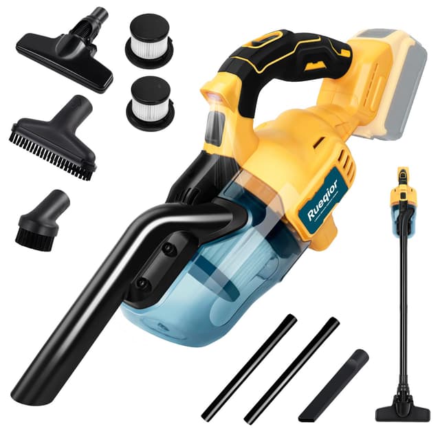 Cordless Vacuum for DeWalt 20V Battery, 5 in 1 Handheld Electric Vacuum Cleaner with 400W Powerful Motor, 46 CFM Portable Hand Vacuum for Home Pet Hair, Car (Battery Not Included)