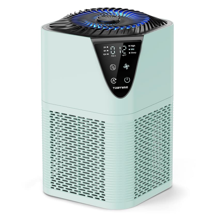 Air Purifiers for Home Large Room up to 1750 Sq Ft, H13 True HEPA Filter Air Purifiers for Bedroom, 25dB Quiet for Home,Bedroom,Office (Green)