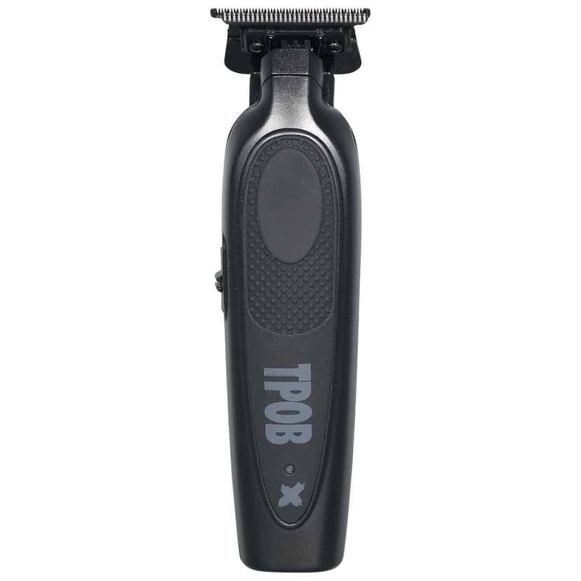 TPOB X Deluxe White Rubber Grip Digital Brushless 7200rpm Professional Hair Trimmer Hair Clippers for Men, Krazy Blade Trimmer Cordless Rechargeable Clippers (Black)