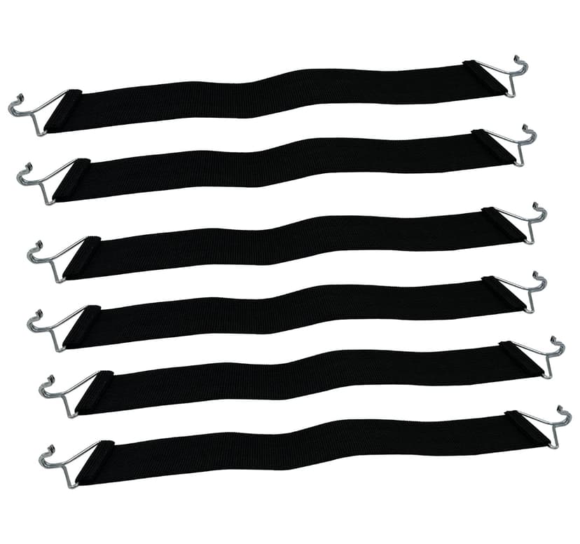 Ostlttyn Zero Gravity Chair Accessories, 6 Pcs Thicken Gravity Chair Belts, Fabric Reinforced Anti-Crack Belt for Lounge Chair Zero Gravity Chair Patio Lawn Recliner Chair, Black