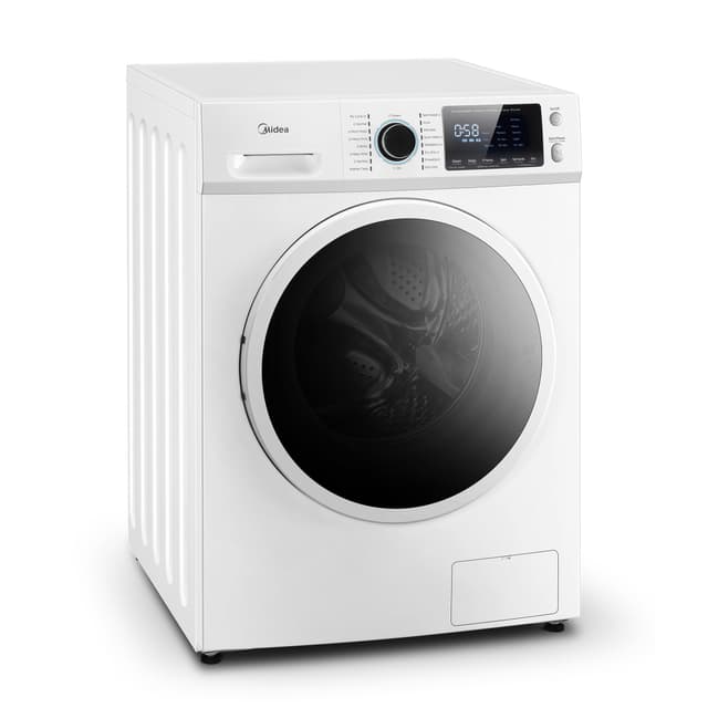 Midea 24 Inch Washer and Dryer Combo, All in One Washer and Dryer 2.7 cu.ft 26lbs, Ventless Washing Machine, Steam Care, Overnight Dry, 1400 RPM, 16 Cycles Front Load Washer, Full-Automatic, White