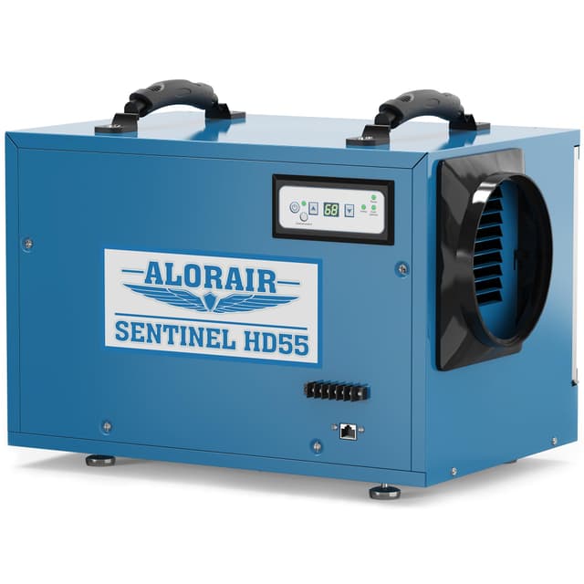 ALORAIR Commercial Dehumidifier 113 Pint, with drain Hose for Crawl Spaces, Basements, Industry Water Damage Unit, Compact, Portable, Auto Defrost, Memory Starting, 5 Years Warranty, Sentinel HD55