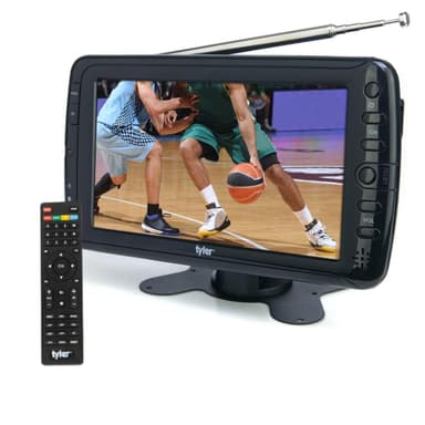 Tyler 7" Portable TV LCD Monitor Rechargeable Battery Powered Wireless Capability HD-TV, USB, HDMI Input, AC/DC, Remote Control Built in Stand Small for Car Kids Travel