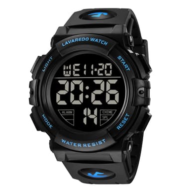 Mens Digital Watch Sports Military Watches Waterproof Outdoor Chronograph Wrist Watches for Men with LED Back Ligh/Alarm/Date
