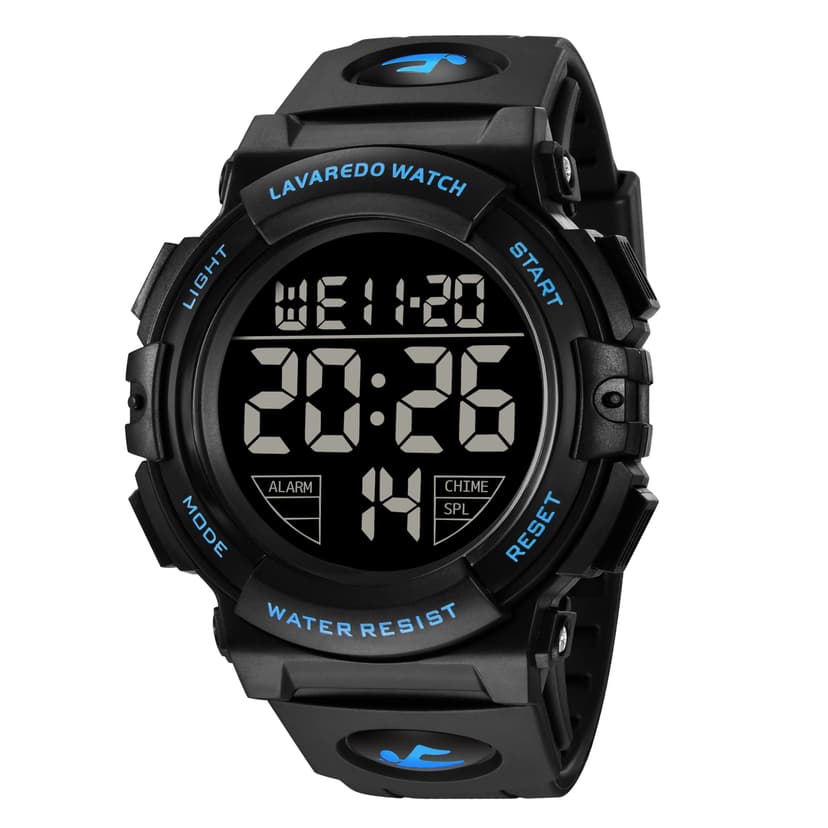 Mens Digital Watch Sports Military Watches Waterproof Outdoor Chronograph Wrist Watches for Men with LED Back Ligh/Alarm/Date
