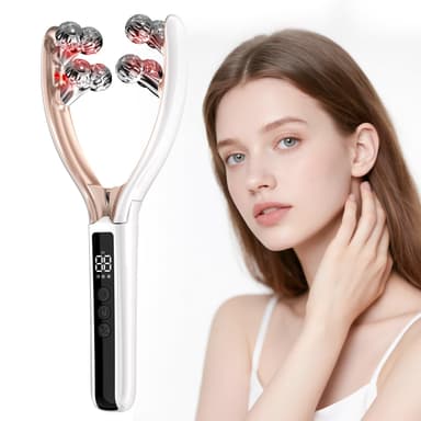 Doge&Vollar Facial Massager Face and Neck | Shaper & Slimmer for Women | Korean Skin Care | Lymphatic Contour Face Brush Face Roller Lymphatic Drainage | Rechargeable for Home & Travel Use