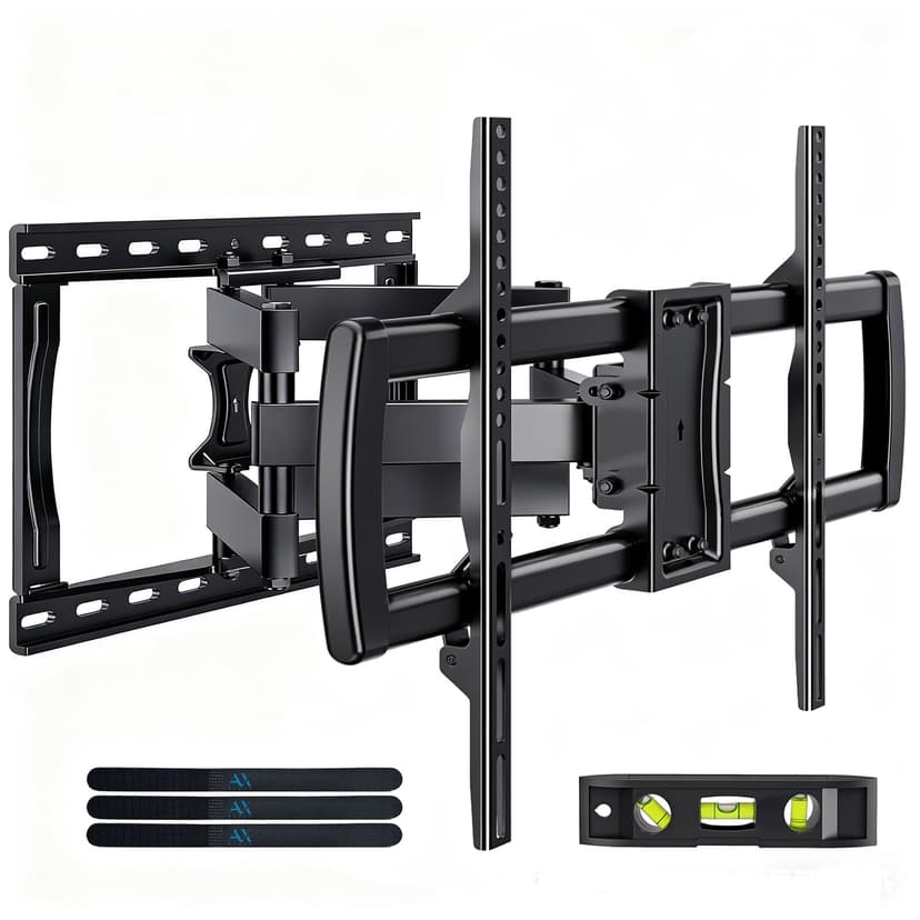 Full Motion TV Wall Mount Bracket for Most 32-85 inch TVs,TV Mount with Dual Articulating Arms,Tilt/Swivel/Extension/Leveling,Fits 8” 12” 16" Studs,Max VESA 600x400mm, Holds up to 132lbs