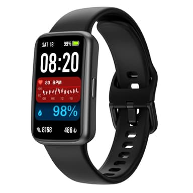 Enfit Fitness Trackers,Smart Watch with 1.47" Color Screen,100+Sport Modes Fitness Watch with Heart Rate Sleep Monitor, Pedometer Step Counter Watch, 3TAM Waterproof Activity Trackers for Women Men,BK