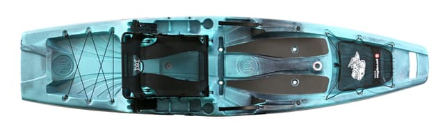 Perception - Outlaw 11.5 Fishing Kayak - Sit on Top - Fold Away Lawn Chair Seat - 4 Rod Holders - Integrated Tackle Trays - 11.5 ft - Dapper