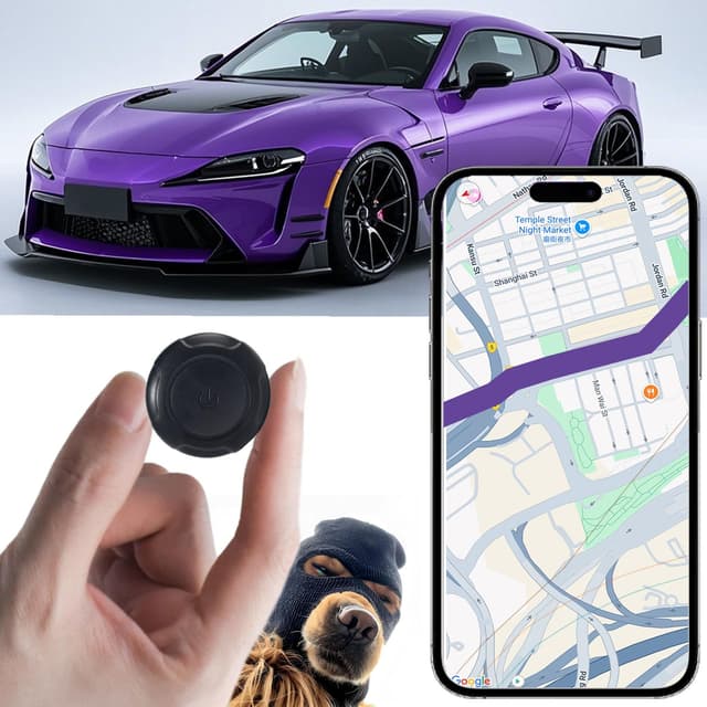 GPS Tracker for Vehicles,Car GPS Tracker Portable Real Time Magnetic GPS Tracking Device, Full Global Coverage Location Tracker for Car,kids,dogs,Trucks/Person. No Subscription Required/No Monthly Fee