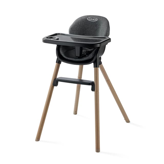 Graco Ready2Dine 4-in-1 Highchair, Portable High Chair with 4 Growing Stages, Foldable Baby High Chair, Toddler Feeding Seat, Youth Stool, and Big Kid Seat, Hazen
