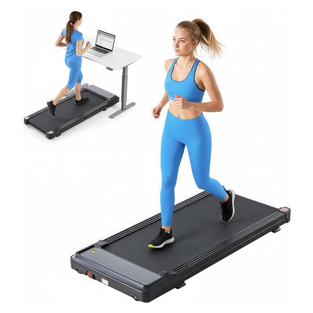 Walking Pad Treadmill, 3 in 1 Portable Under Desk Treadmills for Home Small Space, Quiet Compact Folding Treadmill with Remote Control, 320 LBS Capacity