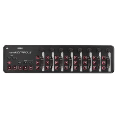 Korg nanoKONTROL2 Slim-Line USB Control Surface, Black