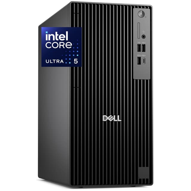 Dell Pro Tower Plus QCT1250 Business Desktop, Intel Core Ultra 5-235, 32GB DDR5 RAM, 1TB PCIe SSD, DVDRW, 3x4K DP, Copilot AI Assistant, TPM 2.0, 2X Type-C,Windows 11 Pro for Workstation