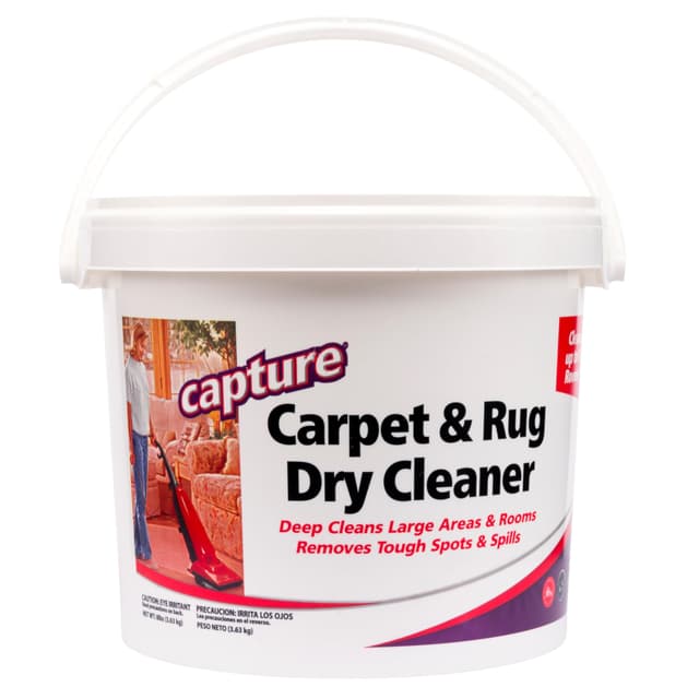 Capture Carpet & Rug Dry Cleaner w/Resealable lid - Home, Car, Dogs & Cats Pet Carpet Cleaner Solution - Strength Odor Eliminator, Stains Spot Remover, Non Liquid & No Harsh Chemical (8 Pound)