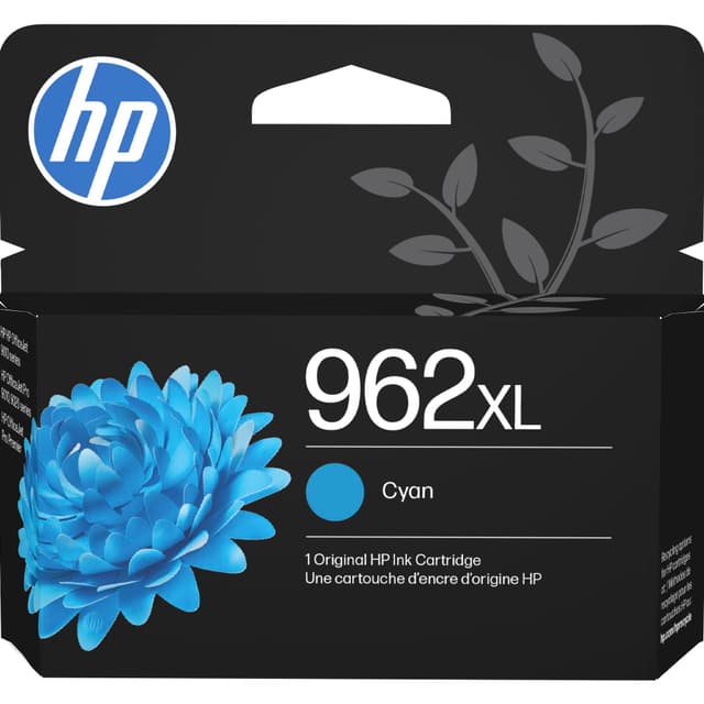 HP 962XL Cyan High-Yield Ink Cartridge | Works with OfficeJet 9010, Pro 9010, 9020 | Eligible for Instant Ink | 3JA00AN