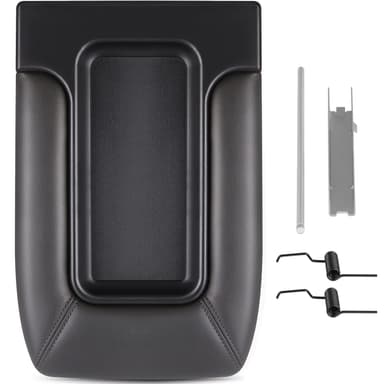 SCITOO Center Console Lid Replacement Kit for 1999-2007 For Chevy Silverado, Avalanche, Suburban, For GMC Sierra, Yukon - Center Console Cover OEM 19127364, 19127365, 19127366 Dark Grey