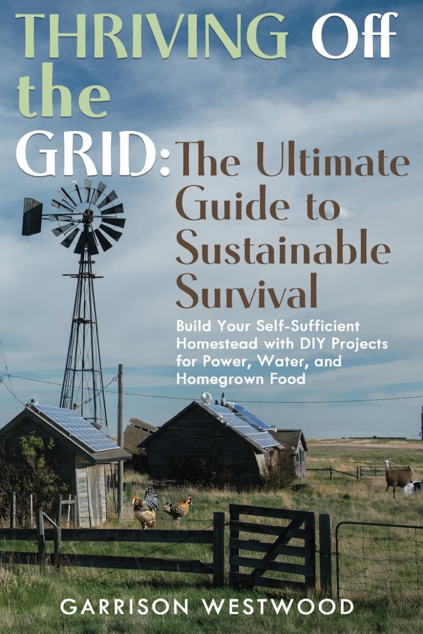 THRIVING OFF THE GRID: THE ULTIMATE GUIDE TO SUSTAINABLE SURVIVAL: BUILD YOUR SELF-SUFFICIENT HOMESTEAD WITH DIY PROJECTS FOR POWER, WATER, AND HOMEGROWN FOOD”