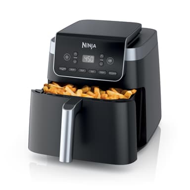 Ninja Air Fryer Pro XL 6-in-1 with 6.5 QT Capacity, Max Crisp, Air Fry, Air Roast, Bake, Reheat, Dehydrate, Max Crisp Technology with 450F, Nonstick Basket & Crisper Plate, Grey, AF181 (Renewed)