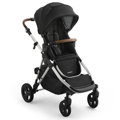 Mockingbird Single-to-Double Stroller 3.0 - Convertible Full Size Baby Stroller for 1, 2, or 3 Kids with 44 Possible configurations, Travel System Compatible - Black Windowpane
