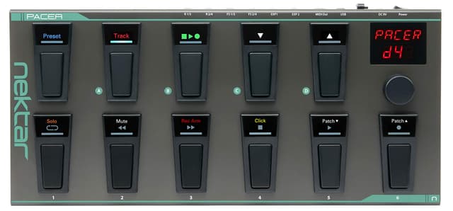 Nektar Pacer - USB MIDI Footswitch Controller with Nektar DAW Integration Dark Grey