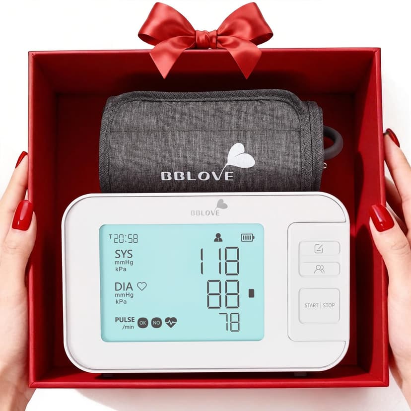 Blood Pressure Monitors for Home Use, FSA&HSA Eligible Clinically Accurate Blood Pressure Machine, XL Blood Pressure Cuff, Irregular Detection, Large LCD 3-Color Display, Dual User, Voice Broadcast