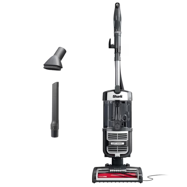 Shark UV730 Navigator Lift-Away Upright Vacuum, PowerFins HairPro Self-Cleaning Brushroll, HEPA Filter with Anti-Allergen Technology, LED Headlights, Swivel Steering, Gray (Renewed)
