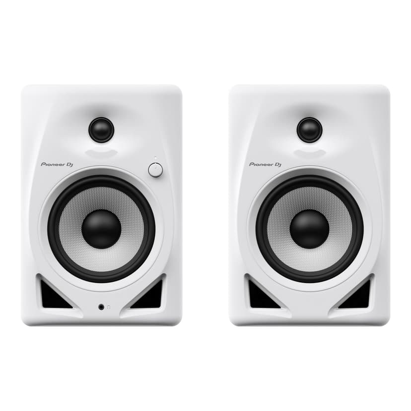 Pioneer DJ DM-50D Active 5-inch Desktop Monitor Speaker, White