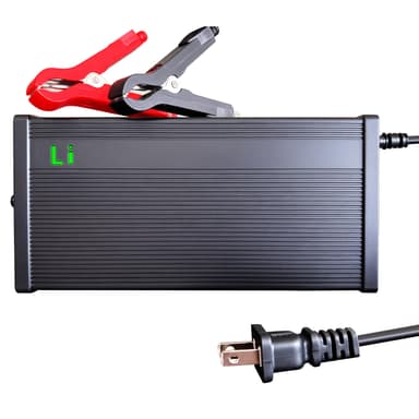 24V Lithium Battery Charger 29.2V 10A LiFePO4 Battery Charger for Lithium Iron Phosphate Battery, AC-DC Smart Charger, Battery Maintainer, Built-in Safety Protections, Support 0V Charging Function